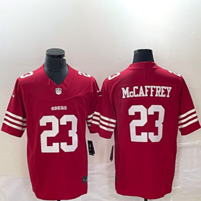 Christian McCaffrey San Francisco 49ers Red Stitched Jersey
