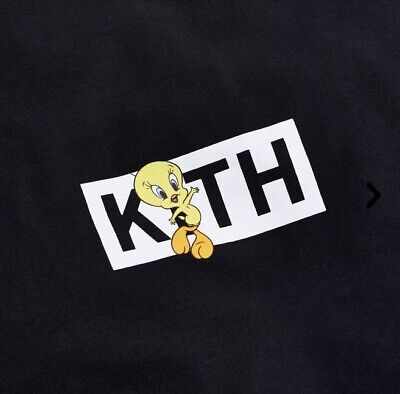 ☆ KITH x LOONEY TUNES Tweety classic logo コラボTシャツ ☆ KITH x Looney Tunes Tweety Classic Logo Tee Black Size