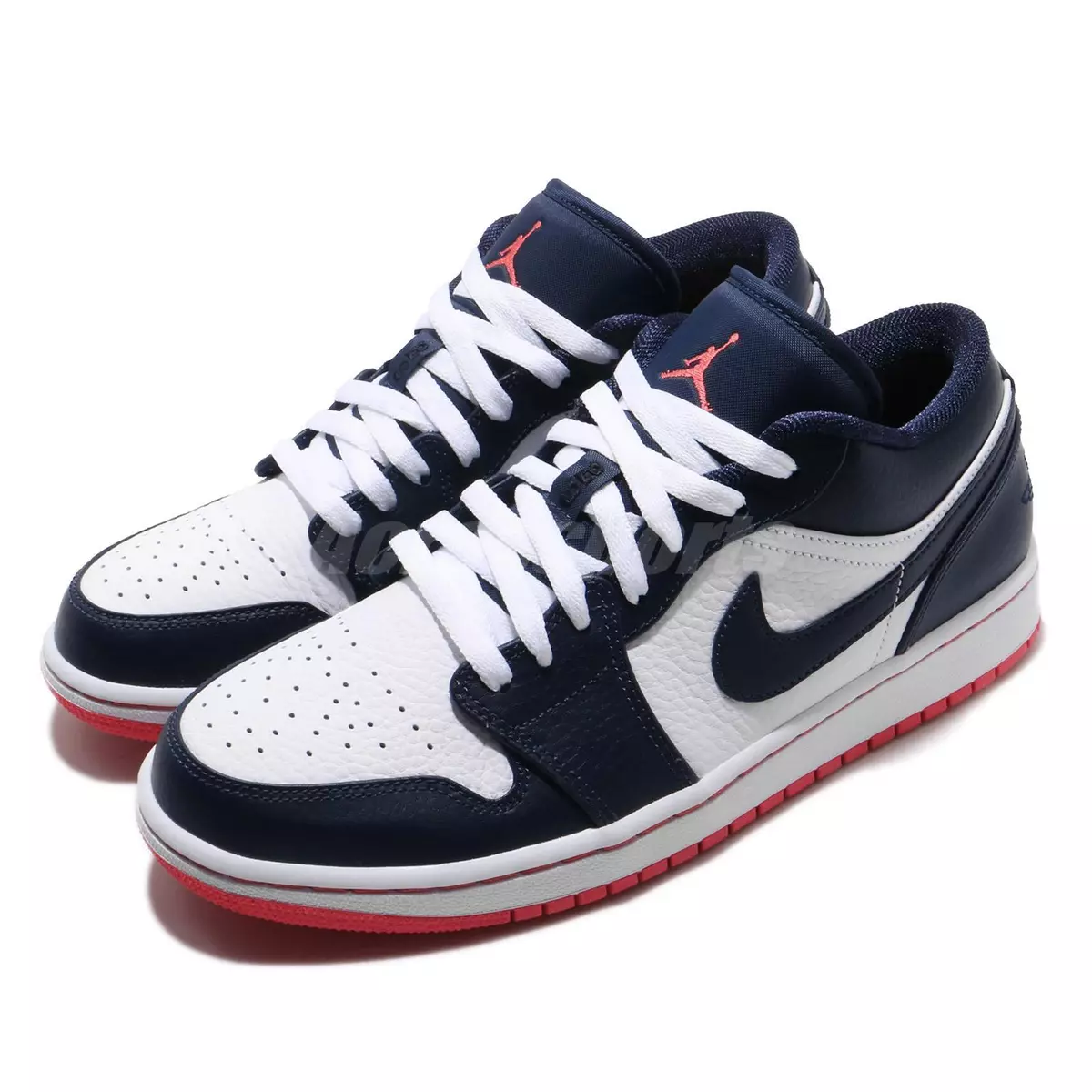 Nike Air Jordan 1 Low I AJ1 Obsidian Ember Glow White Men Shoes 553558-481  | eBay