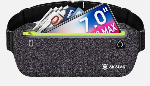 Vita Cintura Waterproof Bum Bag Esecuzione Jogging Viaggi Sacchetto per Chiavi - Picture 7 of 29