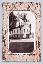Postcard Maine Berwick ME School Street Methodist Episcopal Church 1910s