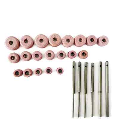 Valve Seat Grinding Stones Set Of 20 Pcs B&D With 6 Pcs Pilots Top .375''