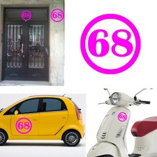 Number 68, Sticker Vinyl Version v1b