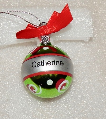 Christmas Keepsake Ornaments Green Ganz 2" x 1 1/2" You Choose Many Names 178Y - Picture 28 of 130