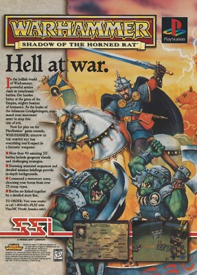 Warhammer: Shadow Of The Horned Rat Print Ad/Poster Art Playstation PC Big Box