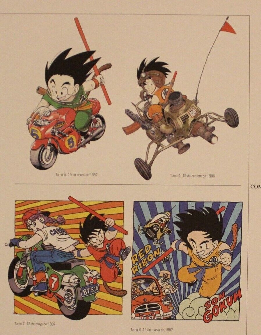 1996 Dragon Ball DOUBLE-SIDED MINIPOSTER 2 Posters in 1 