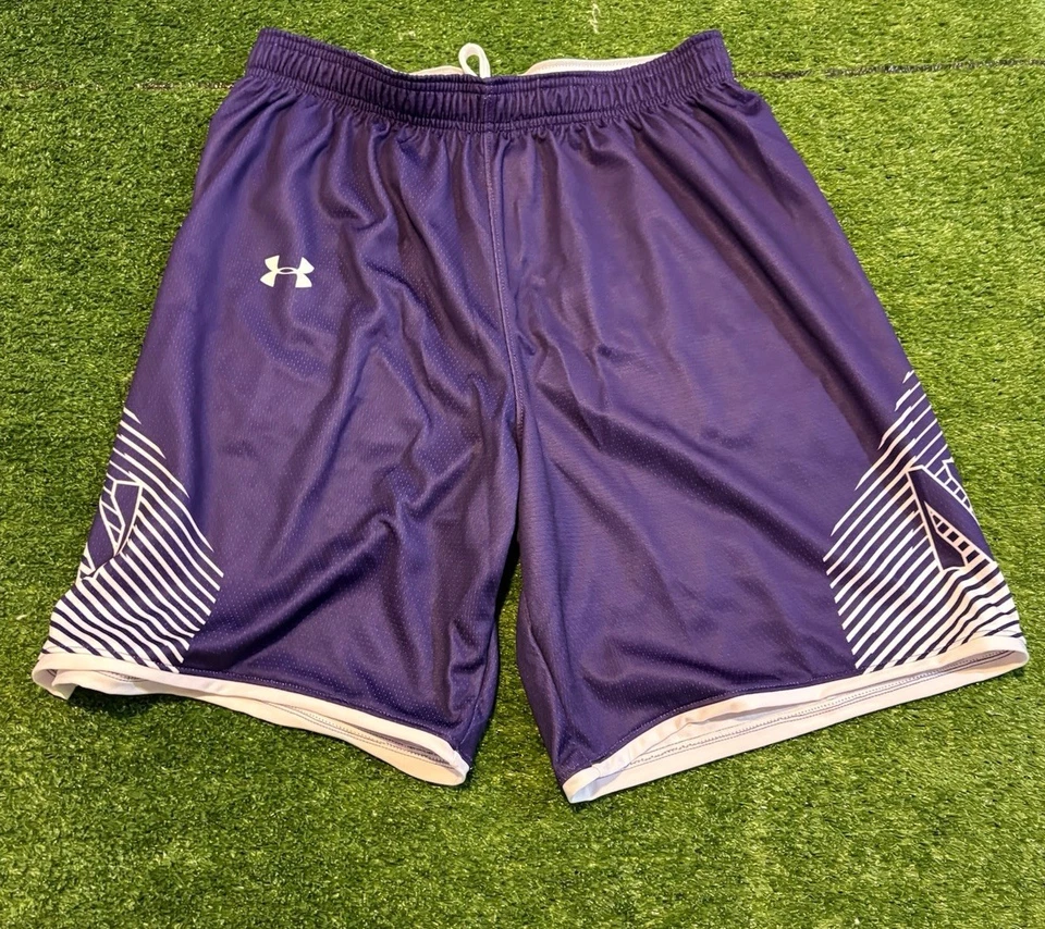 Northwestern Wildcats shorts mens medium purple lightweight under armour 12 - Image 2 of 4