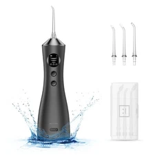 Water Dental Flosser for Teeth, Portable Cordless Water Flosser with 300ML Re...