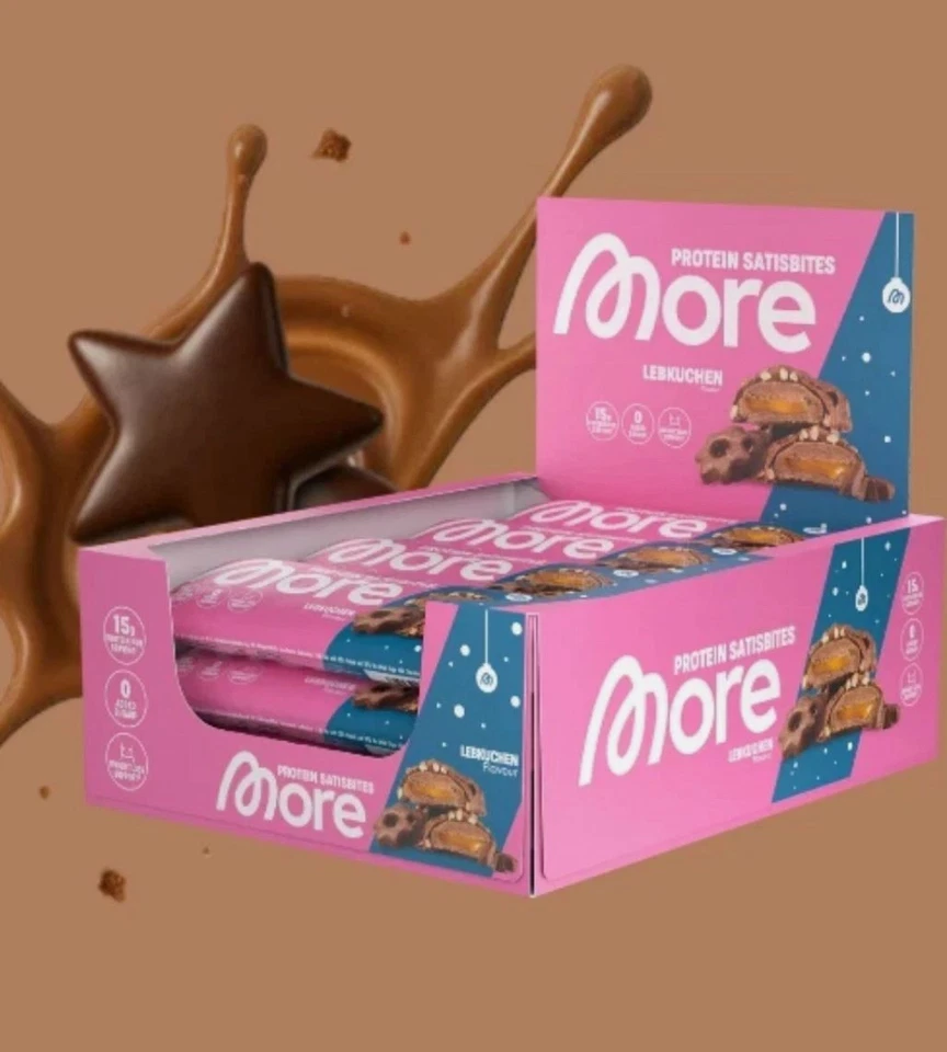 MORE NUTRITION More Protein Satisbites Lebkuchen - Neu & OVP