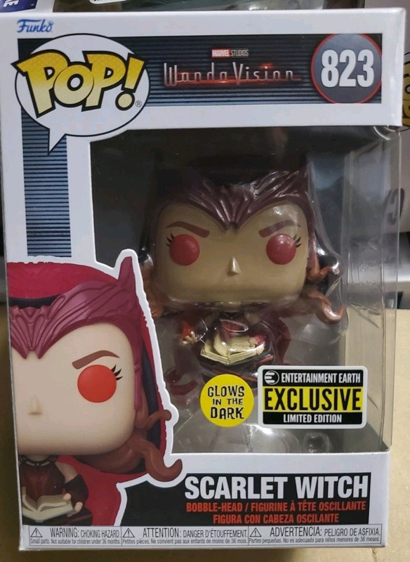 Funko Pop! Marvel Wanda Vision Scarlet Witch Figure Pop #823 Glows in the Dark