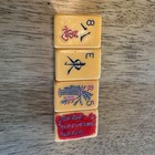 4 antique bakelite Mahjong Tiles — photo 1