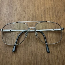 MARCHON NYC M-JONATHAN 2 141 Aviator Eyeglasses 58-16 145 Silver Aviator