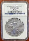 2011 (W)  American Silver Eagle  Coin  NGC MS69 Early Release  25th Anniversary