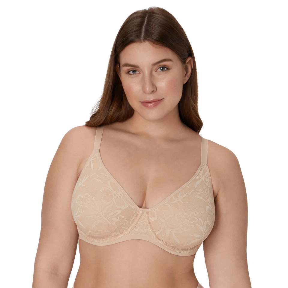 Bali Breathe Cotton Modal Lace Underwire Bra