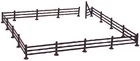 Atlas HO Scale Model Railroad/Train Accessory Rustic Fence & Gate (72 Inches)