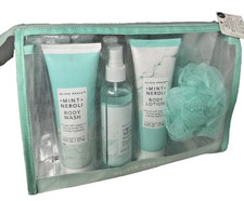 Olivia Grace Complete Gift Set-Mint Neroli-4 piece Bath Collection with Mesh Bag