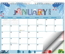 Wall Calendar 2026-2027, 18 Months Running from Jan. 2026 to Jun. 2027, 14" X 11