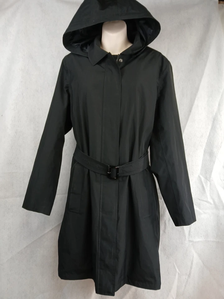 Gabardina Lands' End con cinturón con forro acolchado extraíble y capucha talla grande Foto 2 de 4