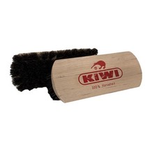 Lot of 2 KIWI Shine Brushes Wooden Handle 100 Horsehair Boot Buffers