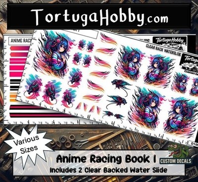 Anime Racing - Book I - 1:24 Scale Waterslide Decals