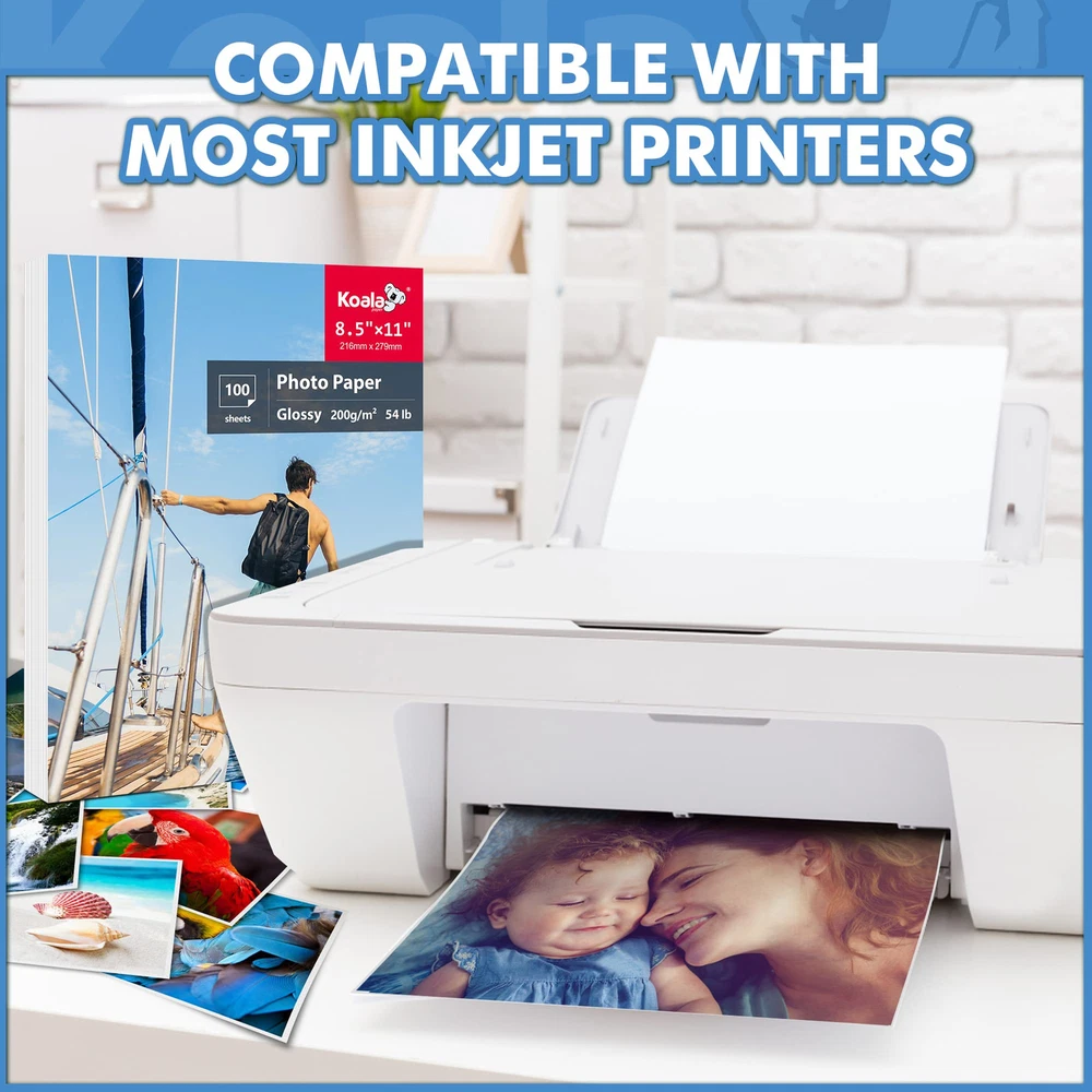 Koala Glossy 8.5x11 Photo Paper for Inkjet Printers