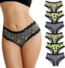6Pcs/set Panty Lace Low Rise Cotton Seamless Briefs L 