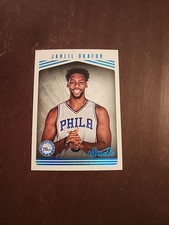 Jahlil Okafor 2016-17 studio #108 glossy Philadelphia 76ers NBA Basketball Card