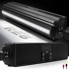 GoHawk Bluetooth Motorcycle Speakers, Waterproof Speakers with LED Lights, 36...