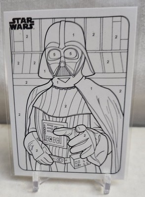 U pick 2025 Topps Chrome Star Wars COLOR BY NUMBER You Pick