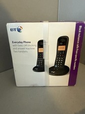 Image of BT Everyday Cordless Home Phone Twin Handset Pack and Answering Machine. New Box