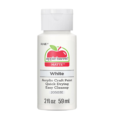 #ad Apple Barrel Acrylic Paint in Assorted Colors 2 Ounce 20503 White $2.50