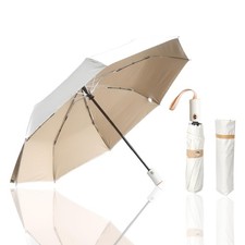 Sun Umbrella Travel Umbrella Windproof Compact Folding Umbrella for Rain Auto...