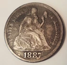 1887-S Seated Liberty Dime. Nicer Example.