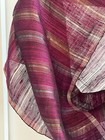 NWT Handwoven FabIndia 100% Silk Dupatta Stole Scarf cobalt blue magenta w zari — photo 4