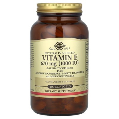 Vitamin E, d-Alpha Tocopherol Plus d-Gamma Tocopherol, d-Delta Tocopherol and