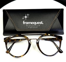 VTG ELIZABETH ARDEN EA 1150 Brown Gold Tortoise Aviator Eyeglasses FRAMES ONLY