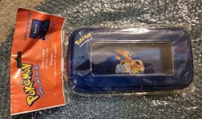 Vintage Pokemon Tin Pencil Case Organizer with Tray *New*