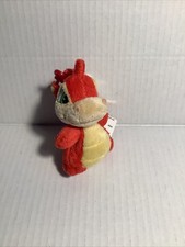2002 Neopets Scorchio Plush Plushie Keychain Red Dragon 4"