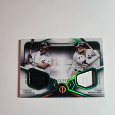 2021 Topps Tribute Dual Relics Frank Thomas Yoan Moncada #d 15/99 White Sox
