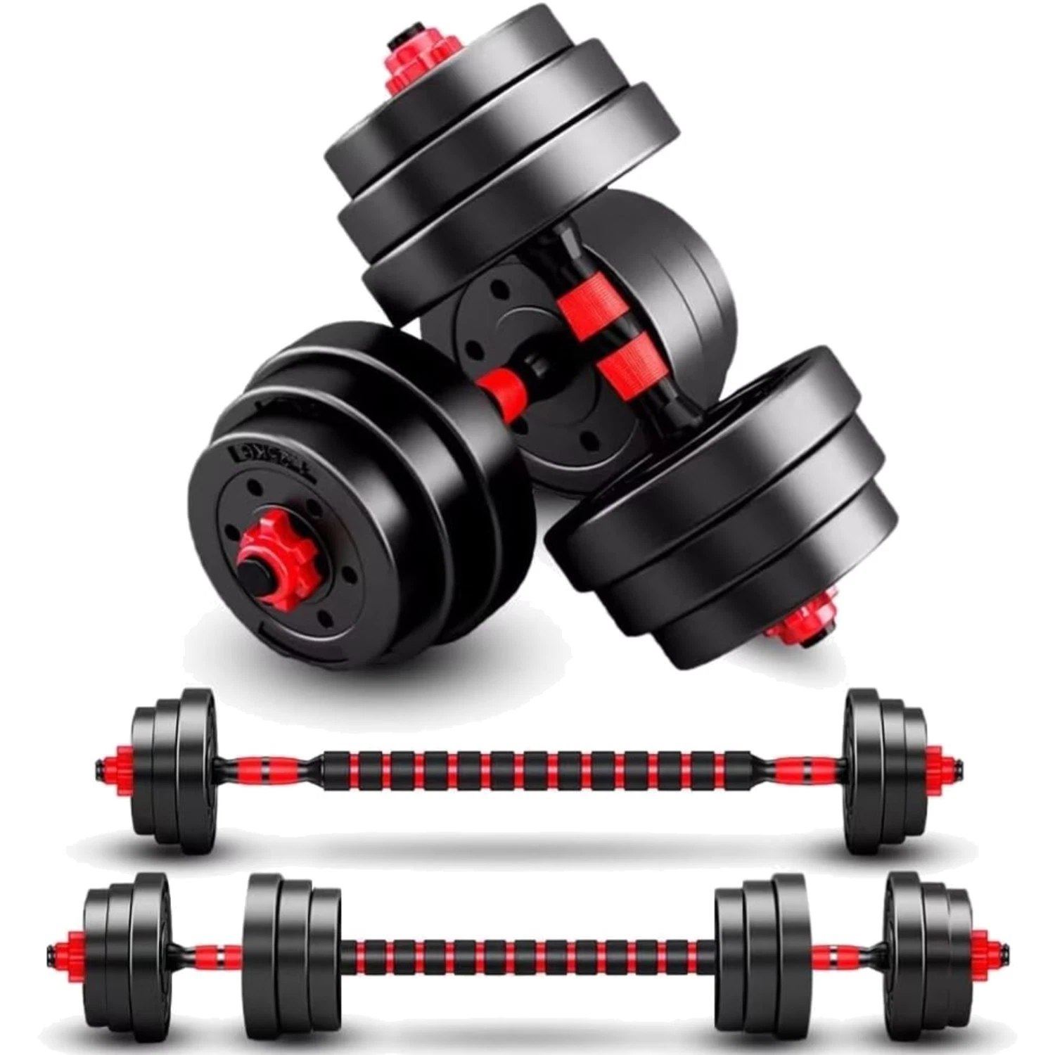 Adjustable Dumbbell Set - 40lbs Weight Set for Home Gym, Portable & Versatile