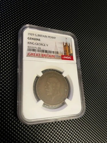 🇬🇧 1929 Great Britain Penny -King George V-NGC Cert