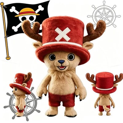 One Piece Tony Tony Chopper Plush Doll Anime Stuffed Plushie Gift for Kids Fans
