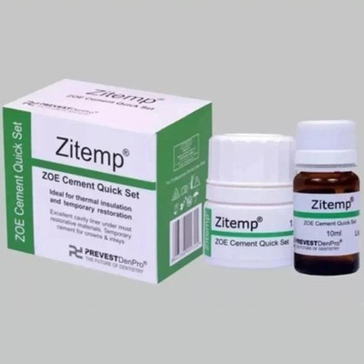 Prevest Denpro Zitemp 20 gm Powder + 10 ml Liquid Cement Quick Set Free II Ship.