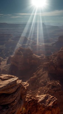 Canyon Overlook Scenic Phone Background Download