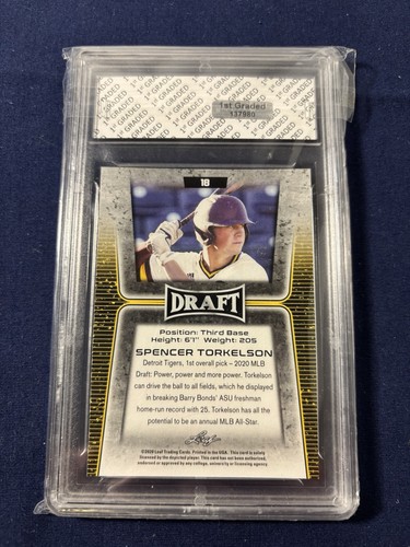 Carta RC Leaf Draft 2020 SPENCER TORKELSON # 18, gemma come nuova 10 - Foto 2 di 2