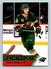 #9 Calen Addison 2021-22 Upper Deck Star Rookie / RC Wild