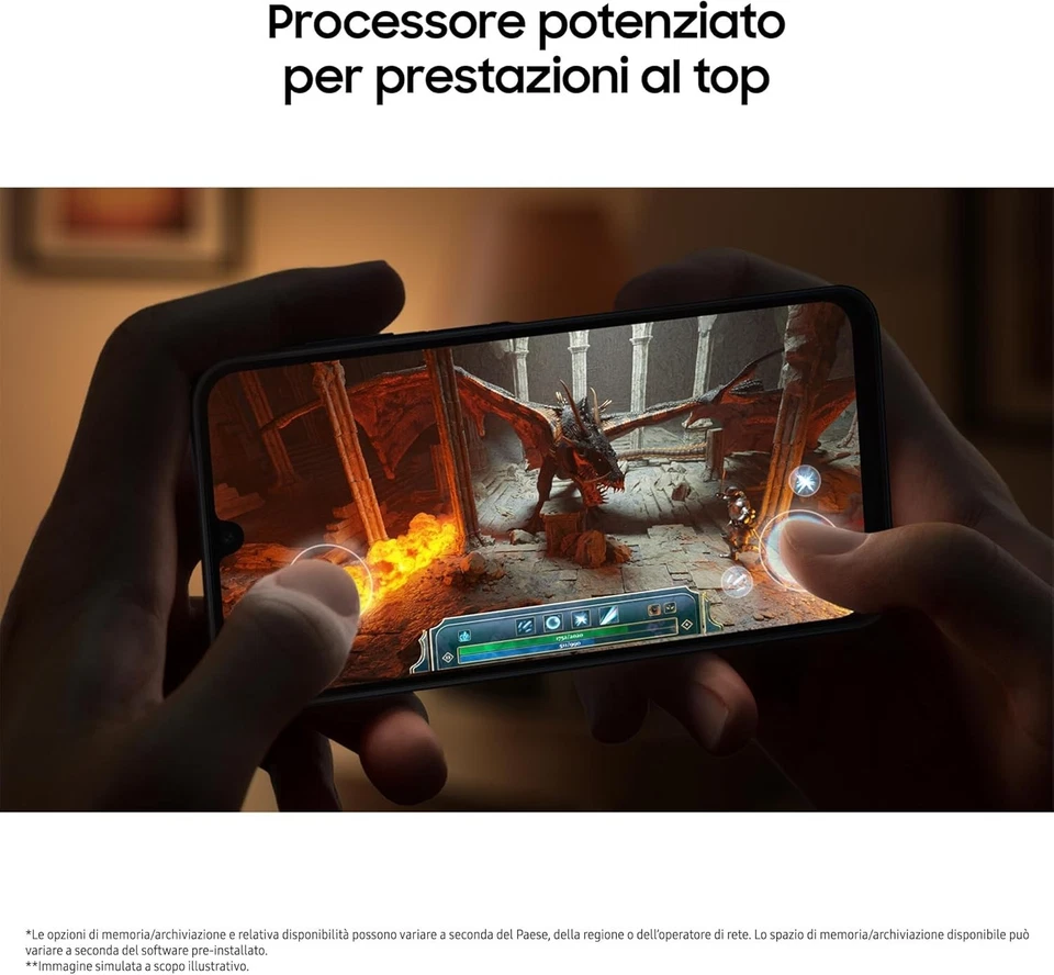 Samsung Galaxy Cellulare A16 5G Dual Sim Nero Black Blue Amoled 6.57" 4/128GB - Immagine 3 di 4