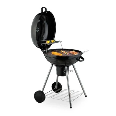 RELAXDAYS Barbecue a sfera barbecue a carbone affumicatore barbecue a carbone carrello barbecue 53 cm