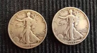 (2) Walking Liberty Half Dollar Coins ( 1942-P, 1943-P)