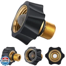Ceoighe 1 Pack Garden Hose to Pressure Washer Adapter 3/4"Female to 3/8" Male